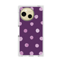 プレミアムスクエアケース［ 水彩ドット・レトロカラー - Purple ］