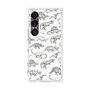 プレミアムスクエアケース［ Dinosaurs No.2 - White ］