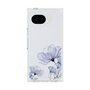 プレミアムスクエアケース［ Natural Flower - blue ］