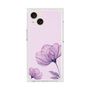 プレミアムスクエアケース［ Natural Flower - Purple ］