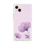 プレミアムスクエアケース［ Natural Flower - Purple ］