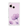 プレミアムスクエアケース［ Natural Flower - Purple ］
