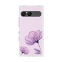 プレミアムスクエアケース［ Natural Flower - Purple ］