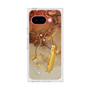 プレミアムスクエアケース［ Marble Nuance Painting Brown ］