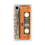 プレミアムスクエアケース［ RETORO CASSETTE TAPE - Skeleton Orange ］
