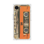 プレミアムスクエアケース［ RETORO CASSETTE TAPE - Skeleton Orange ］