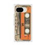 プレミアムスクエアケース［ RETORO CASSETTE TAPE - Skeleton Orange ］