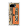 プレミアムスクエアケース［ RETORO CASSETTE TAPE - Skeleton Orange ］