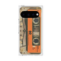 プレミアムスクエアケース［ RETORO CASSETTE TAPE - Skeleton Orange ］