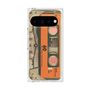 プレミアムスクエアケース［ RETORO CASSETTE TAPE - Skeleton Orange ］