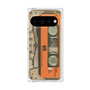 プレミアムスクエアケース［ RETORO CASSETTE TAPE - Skeleton Orange ］
