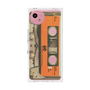 プレミアムスクエアケース［ RETORO CASSETTE TAPE - Skeleton Orange ］
