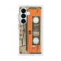 プレミアムスクエアケース［ RETORO CASSETTE TAPE - Skeleton Orange ］