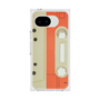 プレミアムスクエアケース［ RETORO CASSETTE TAPE - Opacity White ］