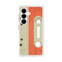 プレミアムスクエアケース［ RETORO CASSETTE TAPE - Opacity White ］