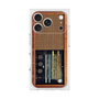 プレミアムスクエアケース［ RETORO RADIO - Brown ］