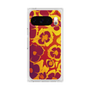 プレミアムスクエアケース［ y2k(Year2000) - Flower - Orange purple ］
