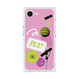 プレミアムスクエアケース［ Playful sticker - Dusty Pink ］