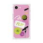 プレミアムスクエアケース［ Playful sticker - Dusty Pink ］