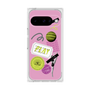 プレミアムスクエアケース［ Playful sticker - Dusty Pink ］