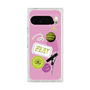 プレミアムスクエアケース［ Playful sticker - Dusty Pink ］