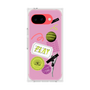 プレミアムスクエアケース［ Playful sticker - Dusty Pink ］