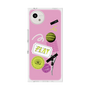 プレミアムスクエアケース［ Playful sticker - Dusty Pink ］