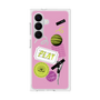 プレミアムスクエアケース［ Playful sticker - Dusty Pink ］