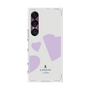 プレミアムスクエアケース［ LANVIN en Bleu Hearts Purple - ランバン ハート パープル ］