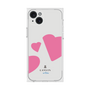プレミアムスクエアケース［ LANVIN en Bleu Hearts Pink - ランバン ハート ピンク ］