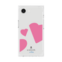 プレミアムスクエアケース［ LANVIN en Bleu Hearts Pink - ランバン ハート ピンク ］