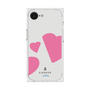 プレミアムスクエアケース［ LANVIN en Bleu Hearts Pink - ランバン ハート ピンク ］