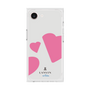 プレミアムスクエアケース［ LANVIN en Bleu Hearts Pink - ランバン ハート ピンク ］