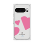 プレミアムスクエアケース［ LANVIN en Bleu Hearts Pink - ランバン ハート ピンク ］