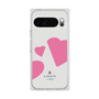 プレミアムスクエアケース［ LANVIN en Bleu Hearts Pink - ランバン ハート ピンク ］
