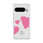 プレミアムスクエアケース［ LANVIN en Bleu Hearts Pink - ランバン ハート ピンク ］