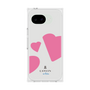 プレミアムスクエアケース［ LANVIN en Bleu Hearts Pink - ランバン ハート ピンク ］
