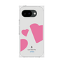 プレミアムスクエアケース［ LANVIN en Bleu Hearts Pink - ランバン ハート ピンク ］