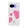 プレミアムスクエアケース［ LANVIN en Bleu Hearts Pink - ランバン ハート ピンク ］