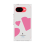プレミアムスクエアケース［ LANVIN en Bleu Hearts Pink - ランバン ハート ピンク ］