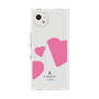 プレミアムスクエアケース［ LANVIN en Bleu Hearts Pink - ランバン ハート ピンク ］