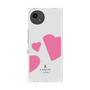 プレミアムスクエアケース［ LANVIN en Bleu Hearts Pink - ランバン ハート ピンク ］