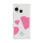 プレミアムスクエアケース［ LANVIN en Bleu Hearts Pink - ランバン ハート ピンク ］