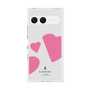 プレミアムスクエアケース［ LANVIN en Bleu Hearts Pink - ランバン ハート ピンク ］