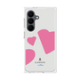プレミアムスクエアケース［ LANVIN en Bleu Hearts Pink - ランバン ハート ピンク ］