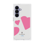 プレミアムスクエアケース［ LANVIN en Bleu Hearts Pink - ランバン ハート ピンク ］