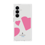 プレミアムスクエアケース［ LANVIN en Bleu Hearts Pink - ランバン ハート ピンク ］
