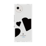 プレミアムスクエアケース［ LANVIN en Bleu Hearts Black - ランバン ハート ブラック ］