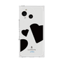 プレミアムスクエアケース［ LANVIN en Bleu Hearts Black - ランバン ハート ブラック ］