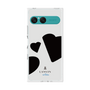 プレミアムスクエアケース［ LANVIN en Bleu Hearts Black - ランバン ハート ブラック ］